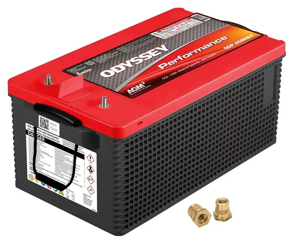 ODPAGM8DT – ODYSSEY Battery, 12 Volt 1450 Cold Cranking Amps Threaded Stud Top Terminal 20.4 Inch Length 10.8 Inch Wi...